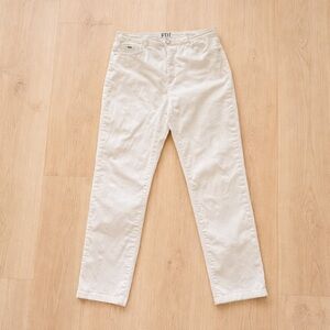 FDJ French Dressing Suzanne Straight Leg Jeans White Size 14 Stretch